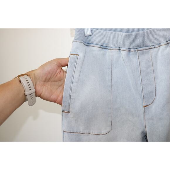 SER.O.YA Light Blue Women Jeans Straight Leg - Picture 4 of 15